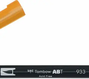 Tombow brush pen orange