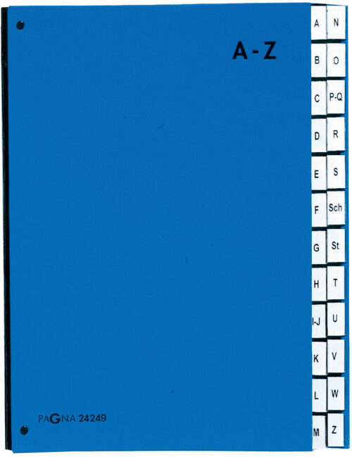Pagna Pultordner 24tlg. A-Z blau