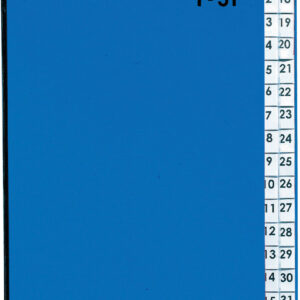 Pultordner 32tlg. 1-31 blau