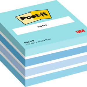 Post-it Würfel Pastell blau