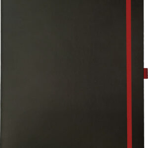 Notizbuch CLASSIC A4 schwarz/rot