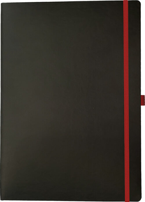 Notizbuch CLASSIC A4 schwarz/rot