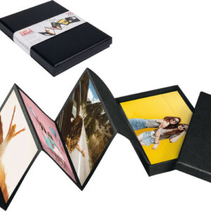 Leporello Box 10x15cm schwarz