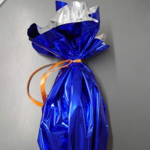 Flaschenpapier blau/silber