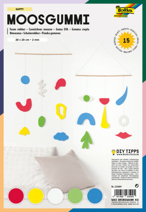 Moosgummi Bastelpackung 20x29