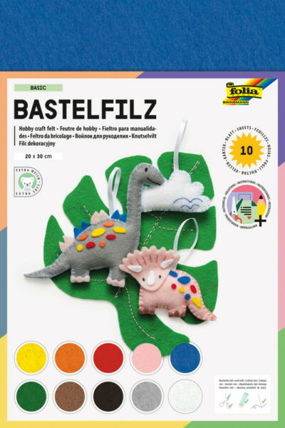 Filz 10 Farben ass.20x30cm 150g