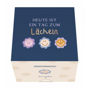 Message in a Box Lächeln