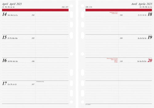 Wochenkalender Timing 1 1W/2S
