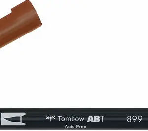 Tombow brush pen redwood
