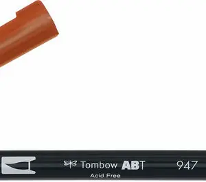 Tombow brush pen burnt sienna