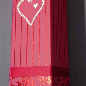Faltbox S Perlenherz rot