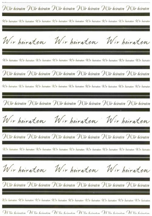 Crea Motion Wir heiraten gold