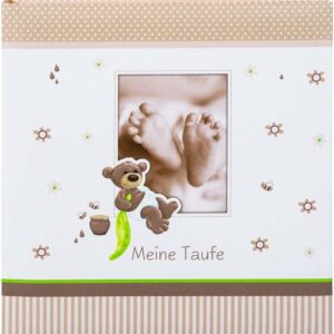 Taufalbum 60 weisse S. Honigbär 25x25cm