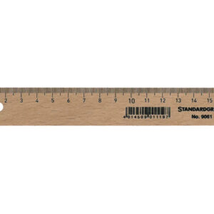 STABILO Holzlineal mit Stahleinlage 17cm