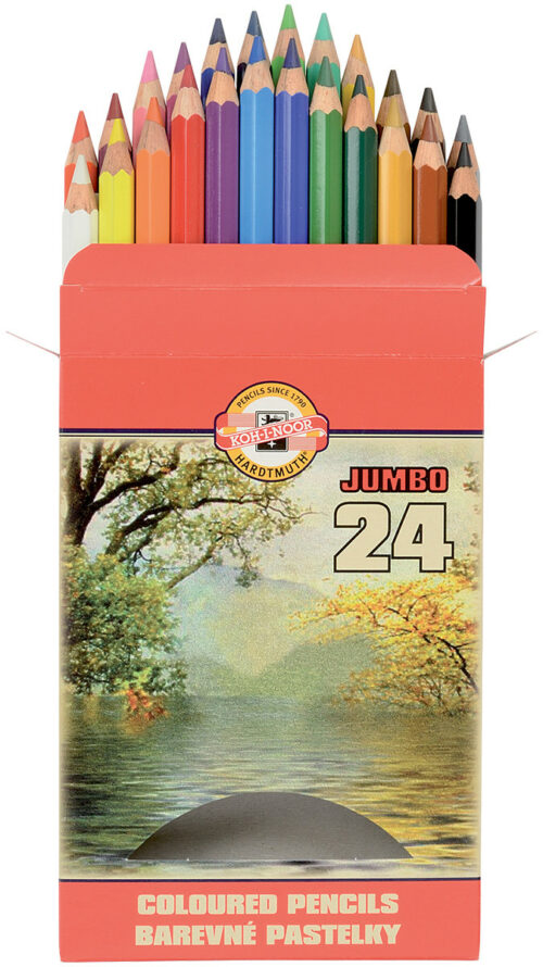 KOH-I-NOOR FARBSTIFTE °10MM 24 FARBEN
