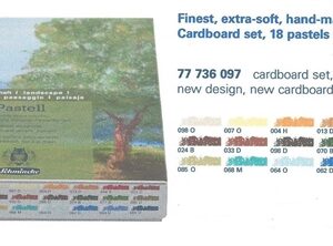 PASTELLSET KARTON 18 Pastell