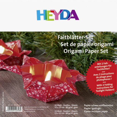 Faltpapier Lucia rot
