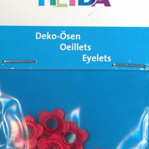 Ösen Blume rot