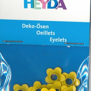 Ösen Blume gelb