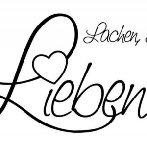 Stempel Lachen Leben Lieben