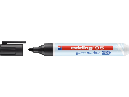 Edding 95 Glasmarker schwarz
