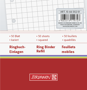 Ringbuch Einlagen 74x128mm