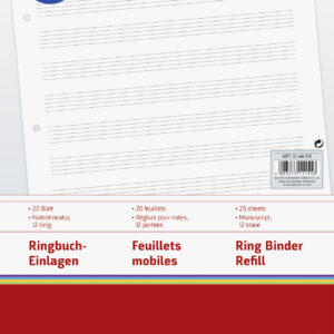 Ringbuch-Einlagen Noten A4