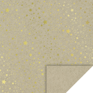 Naturkarton Sterne Gold