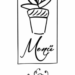 Stempel Menü Flowers