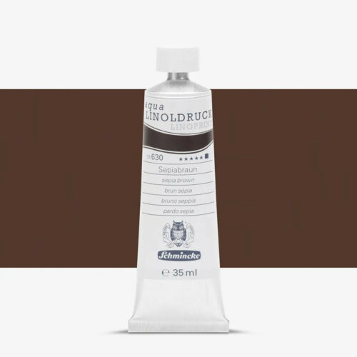 SCHMINCKE LINOLDRUCK AQUA 35ML sepiabraun