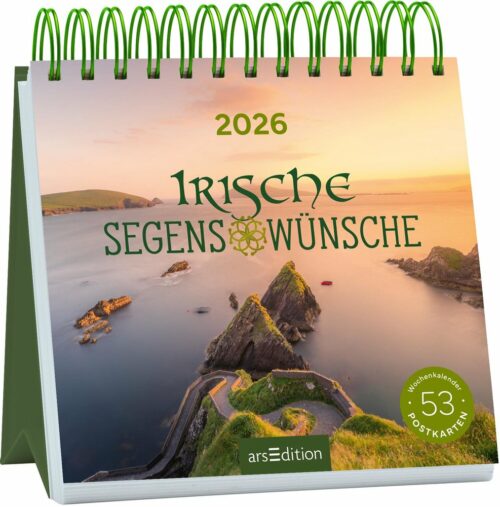 Postkartenkalender 2026 Irische Segenswünsche