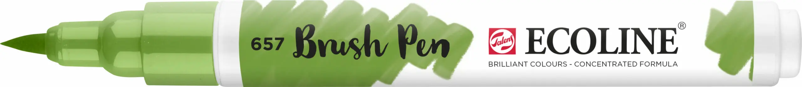 Brushpen bronzegrün