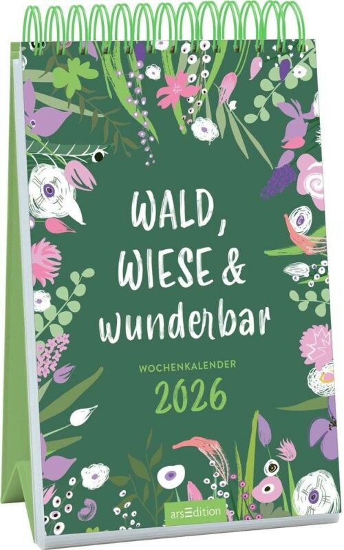 Wochenkalender 2026 Wald, Wiese