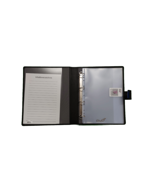 Dokumentenmappe, DIN A4 Folioformat 30mm schwarz – Bild 2