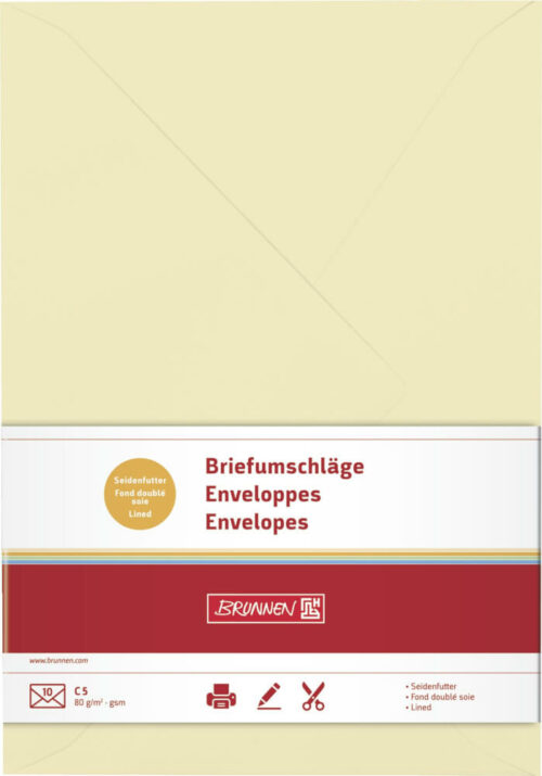 Briefumschlag C5 mFut chamois 80g