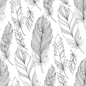 Servietten bohemian feathers 33x33