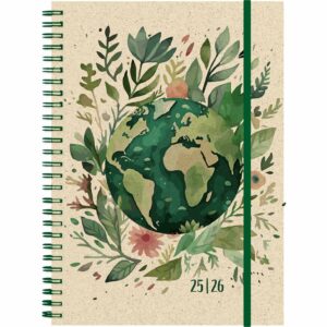 Graspapier weekly A5 12 Monate World