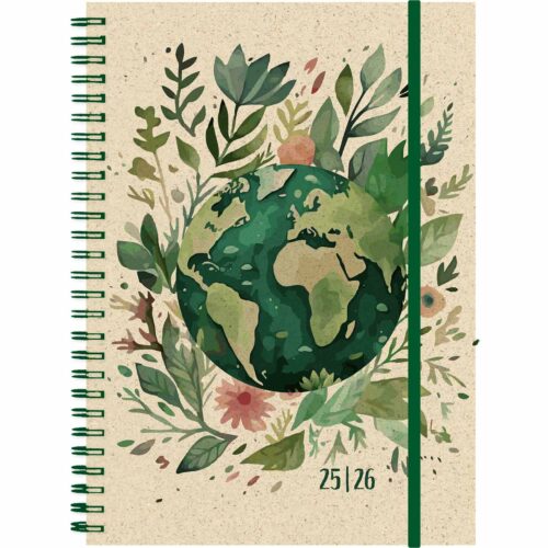 Graspapier weekly A5 12 Monate World