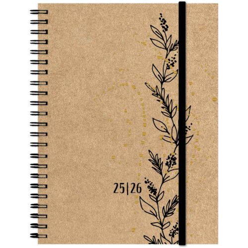Kraft weekly A6 17 Monate Tendril