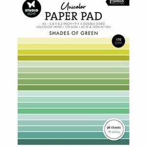 Papierblock doppelseitig Shades of Green