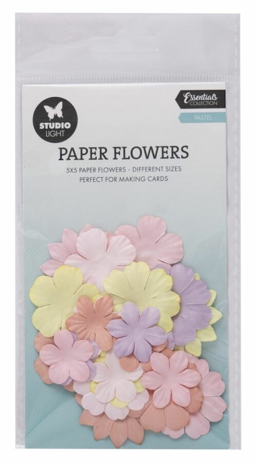 Papierblumen 25 Stück Pastel Essentials