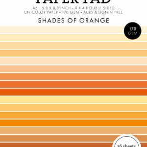 Papierblock doppelseitig Shades of Orange