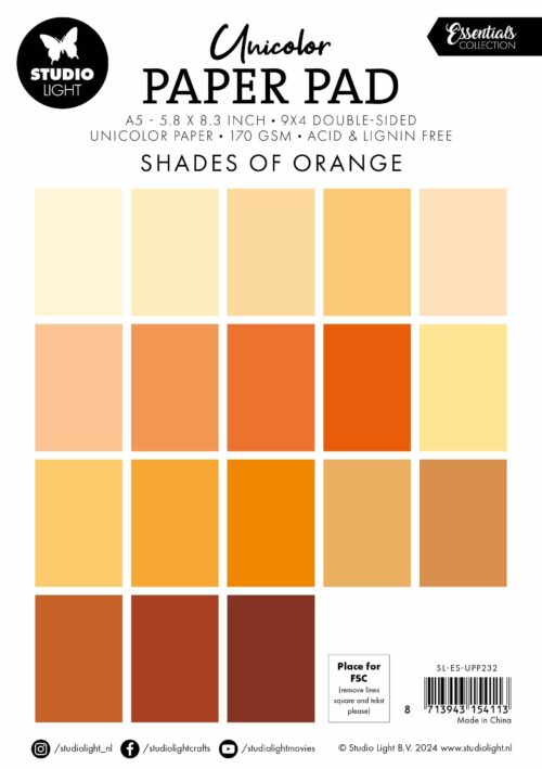 Papierblock doppelseitig Shades of Orange – Bild 2