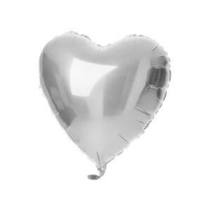 Folienballon Herz silber