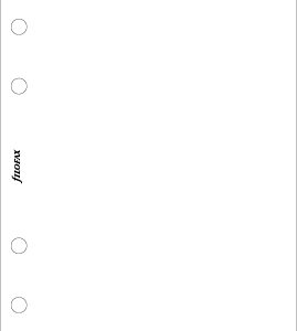 Filofax Notizpapier weiss, blanco