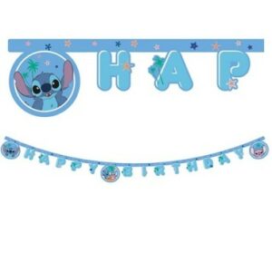 Disney Stitch Happy Birthday Banner, 2 Meter