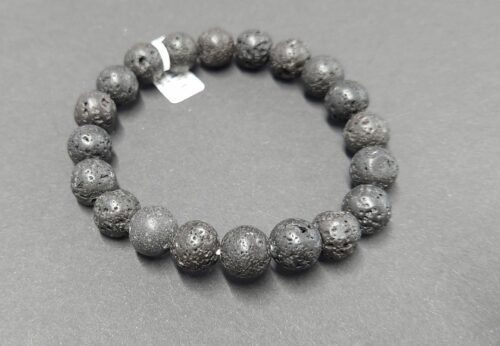 Männerarmband echte Steine 10 mm / Gr.22
