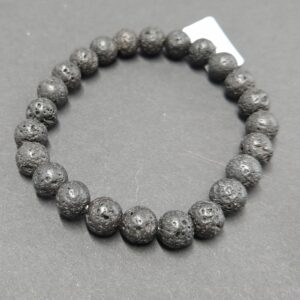 Männerarmband echte Steine 8 mm / Gr.19