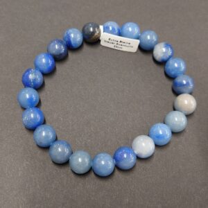 Männerarmband echte Steine 8 mm / Gr.21