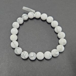 Männerarmband echte Steine 8 mm / Gr.20